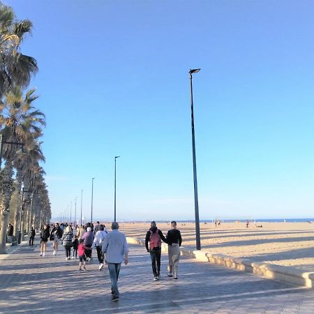 Acogedor Estudio A Metros De La Playa, Con Zonas Comunes Y Terraza 3B Валенсія Екстер'єр фото